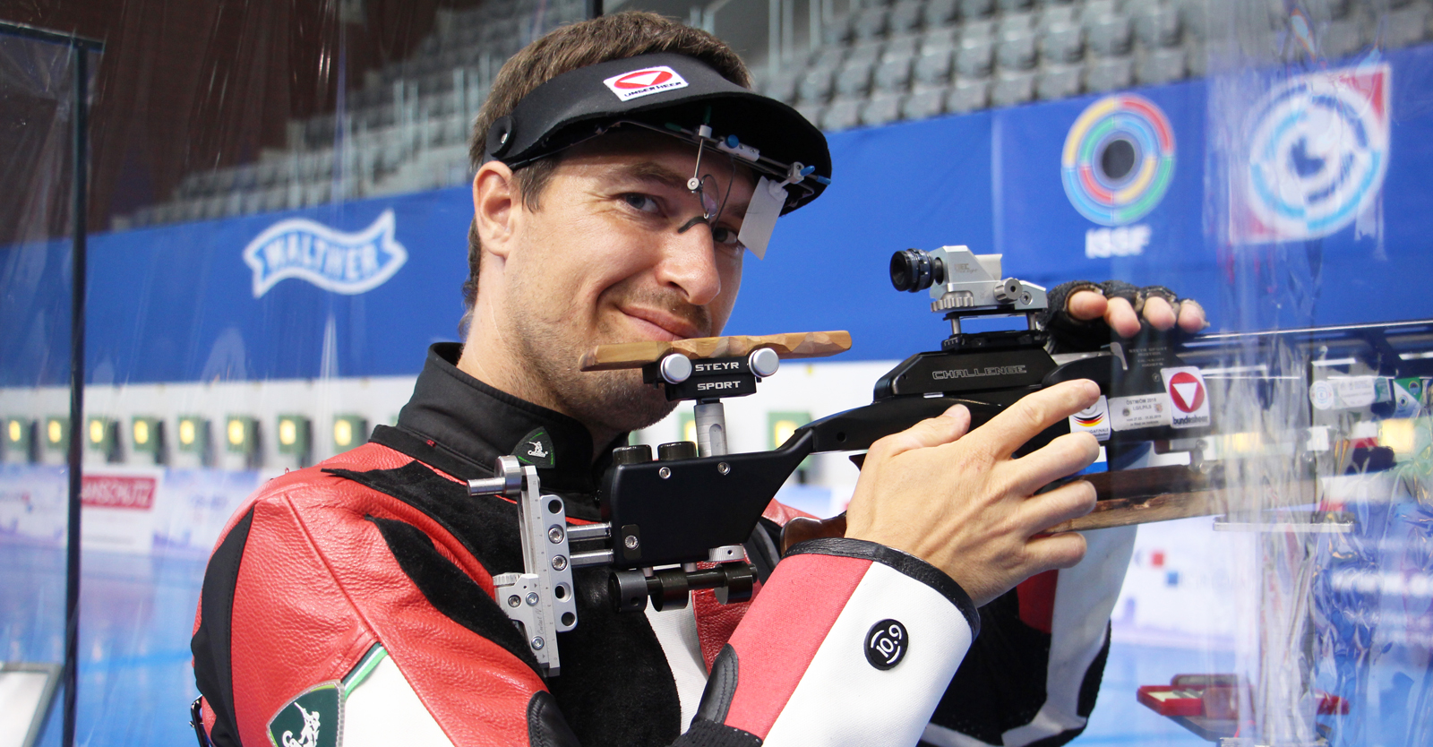 Martin Strempfl, Österreichs Olympiahoffnung mit dem Luftgewehr, beim ISSF World Cup Osijek © Margit Melmer, ÖSB