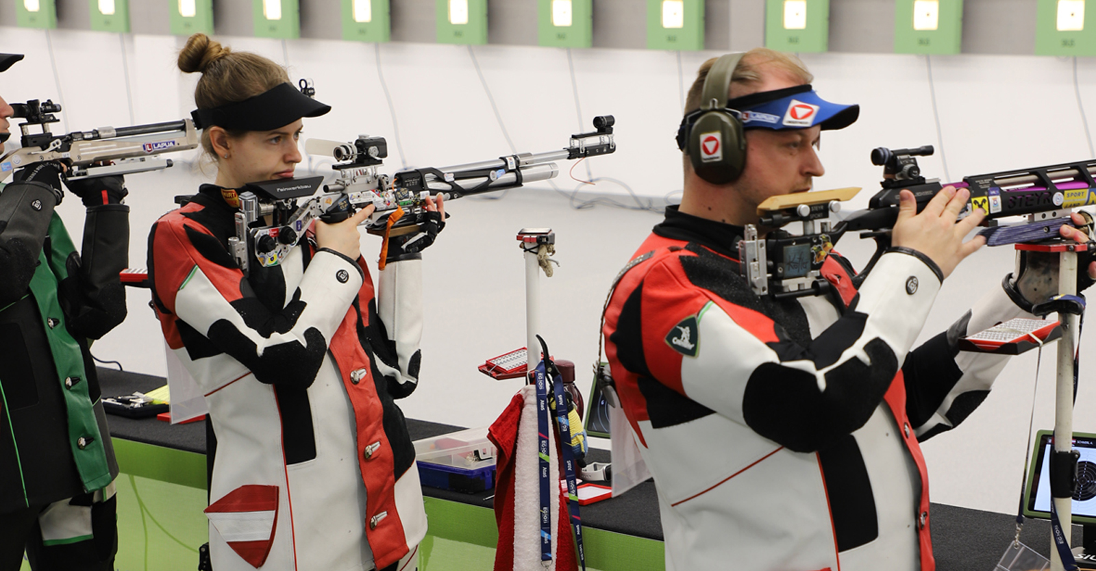 Marlene Pribitzer und Alexander Schmirl, das erste österreichische Luftgewehr-Mixed-Team, belegte Rang zehn © Margit Melmer, ÖSB