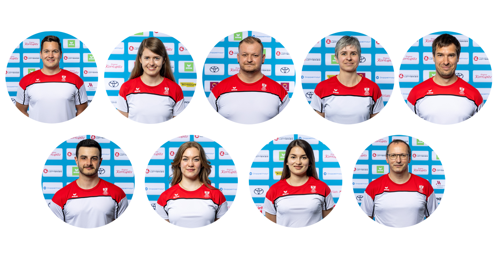 Das ÖSB-Team bei den European Games in Krakau:
(oben v.l.:) Kral, Pribitzer, Schmirl, Steiner, Strempfl,
(unten v.l.:) Thum, Ungerank, Waibel und Zechmeister © ÖOC/GEPA Pictures